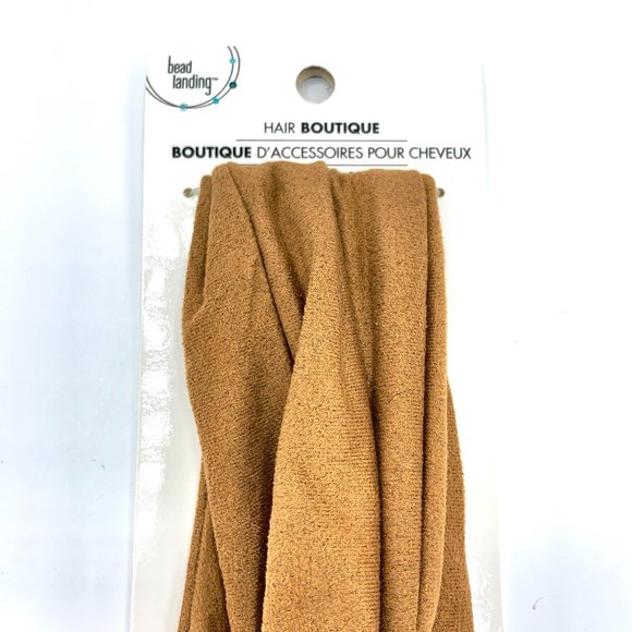 🍍5/$25🍍 Bead Landing Tan Knotted Headband - Picture 3 of 7